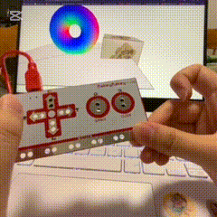 Using the Makeymakey to control a sketch from Activity 1, studying the difference in how the movement feels